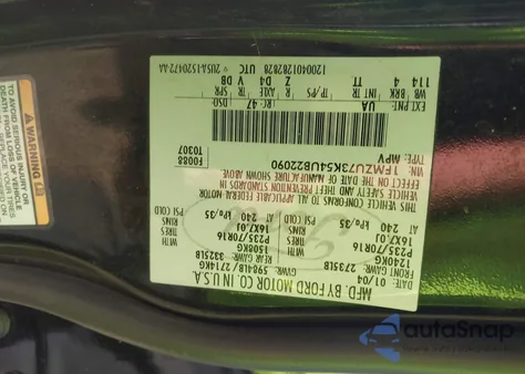 2004 Ford Explorer Nbx/Xlt from USA, damaged, VIN 1FMZU73K54UB22090